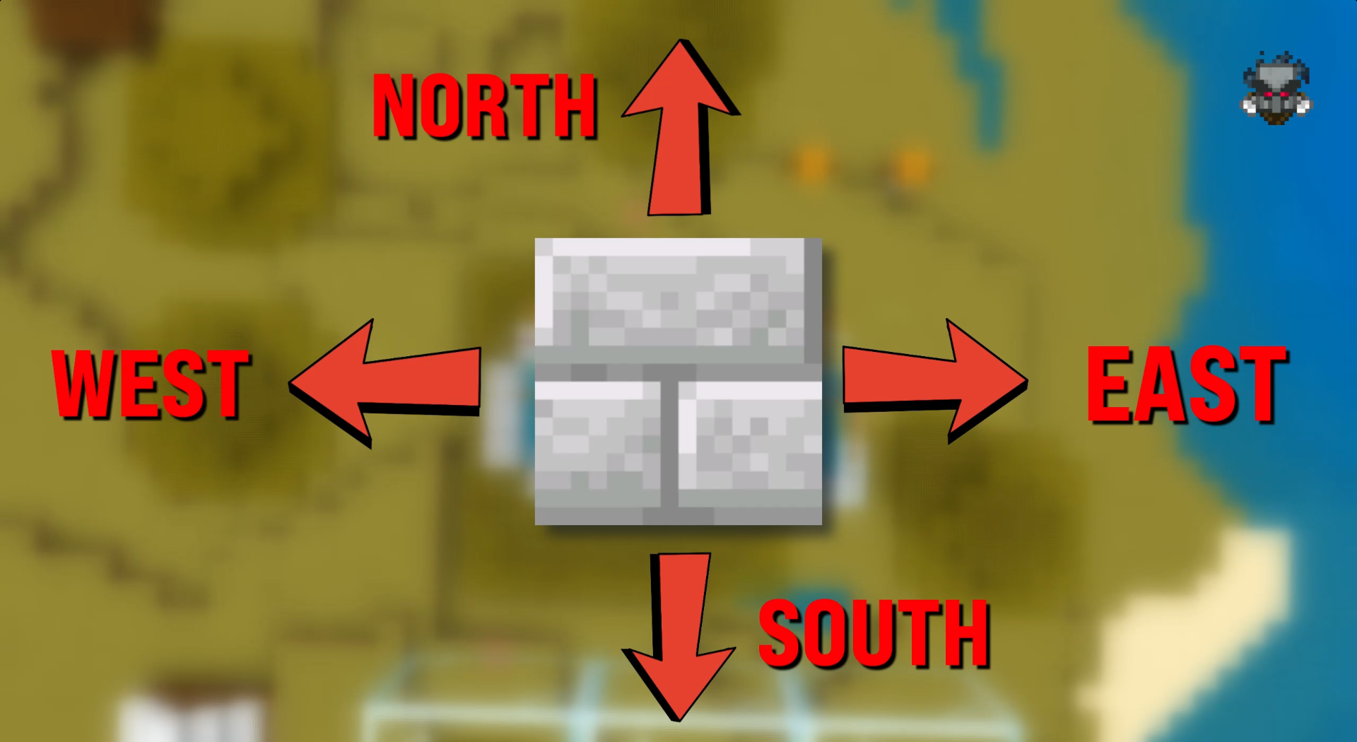 Minecraft Bedrock direction diagram