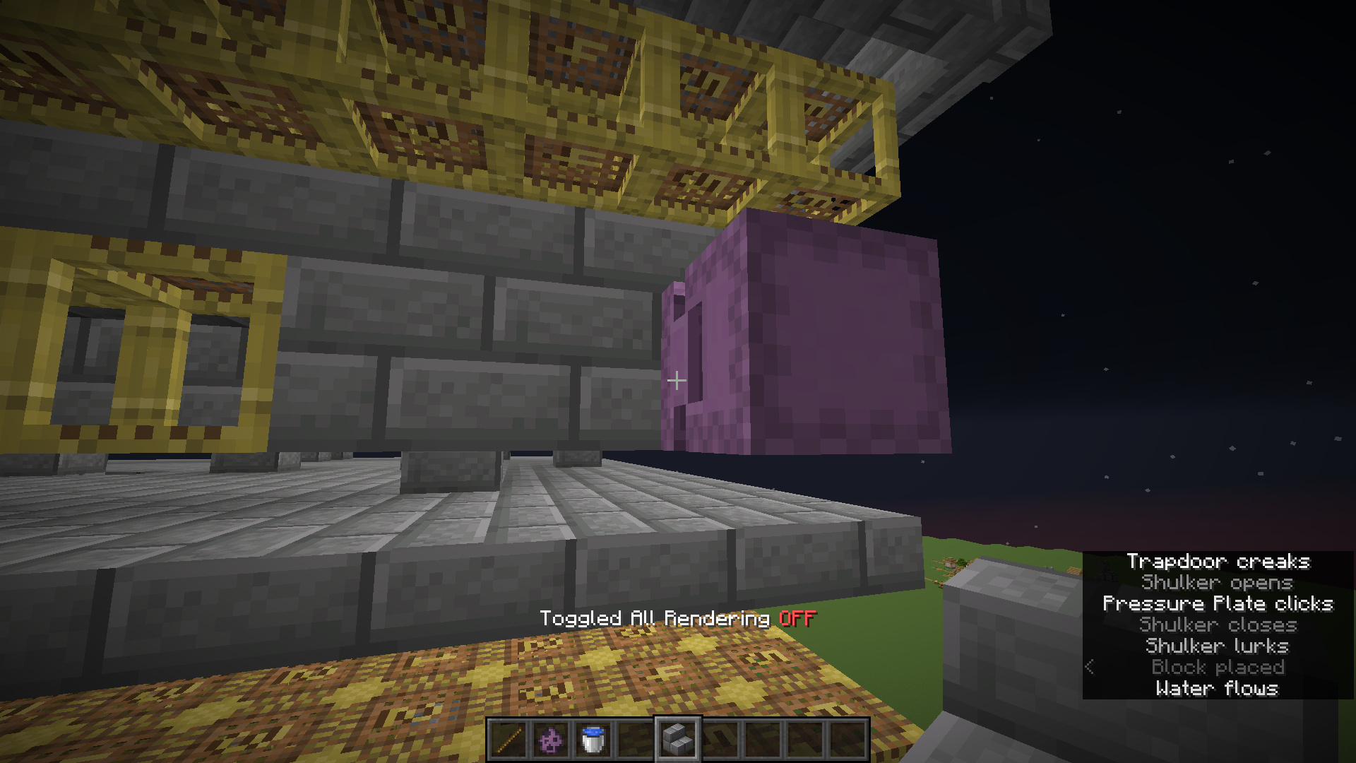 Opening the backup chamber trapdoor from above