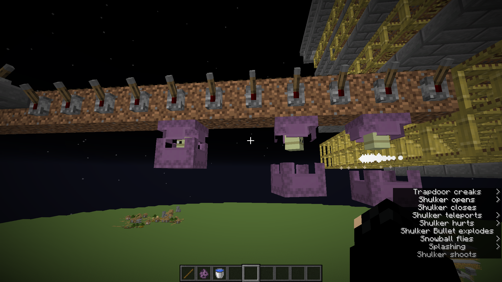 Example of a surface a shulker teleported onto